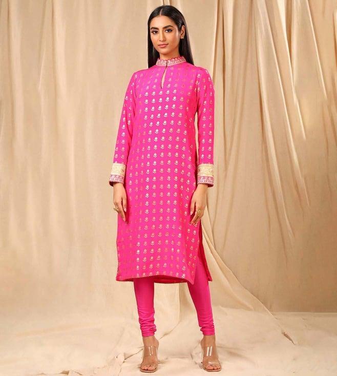 masaba hot pink wallflower kurta