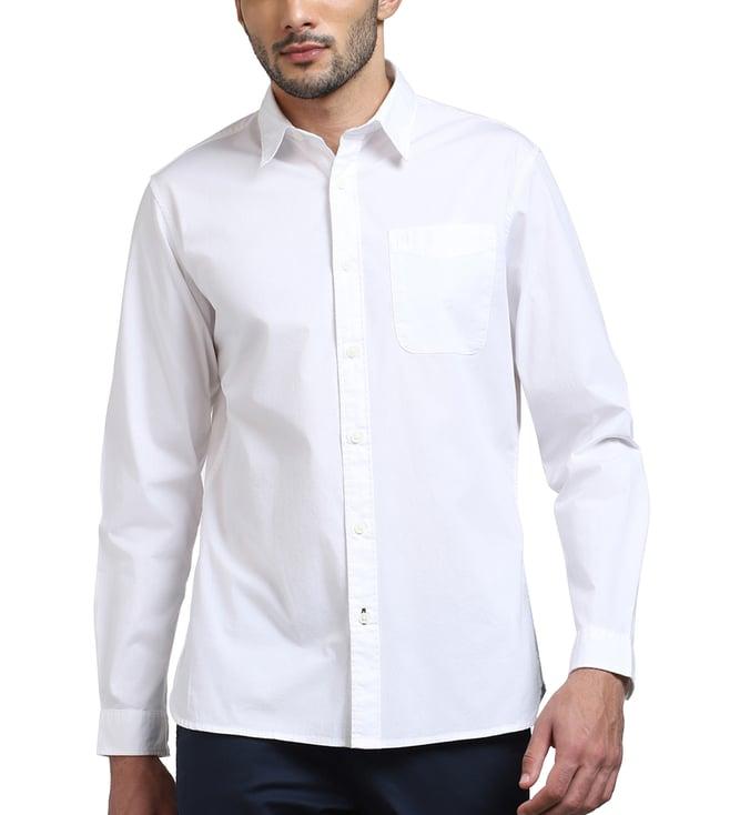 selected homme white slim fit shirt