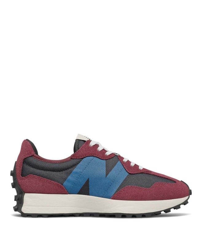 new balance women's 327 burgundy sneakers