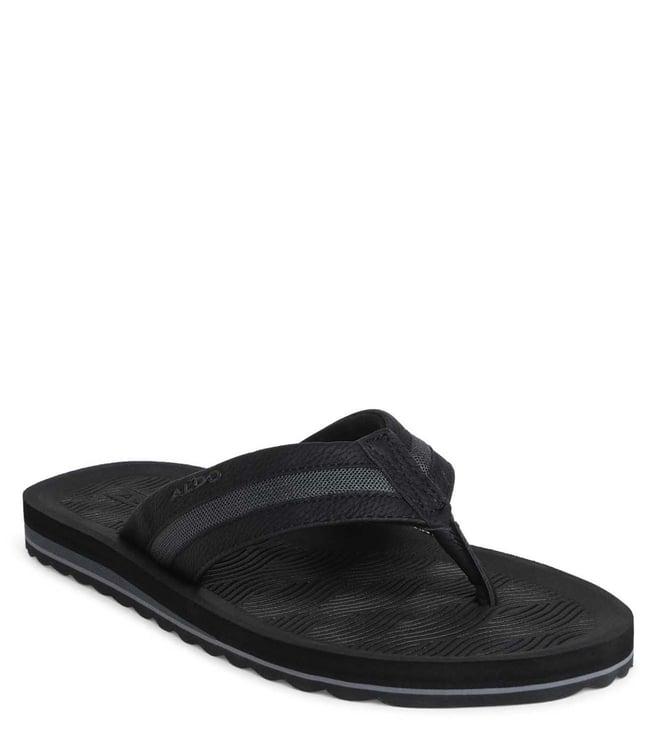 aldo men's vovchenko001 black flip flops