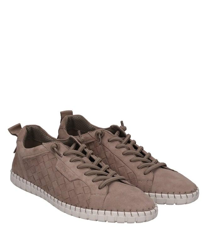 bagatt women's bali woven suede sand sneakers