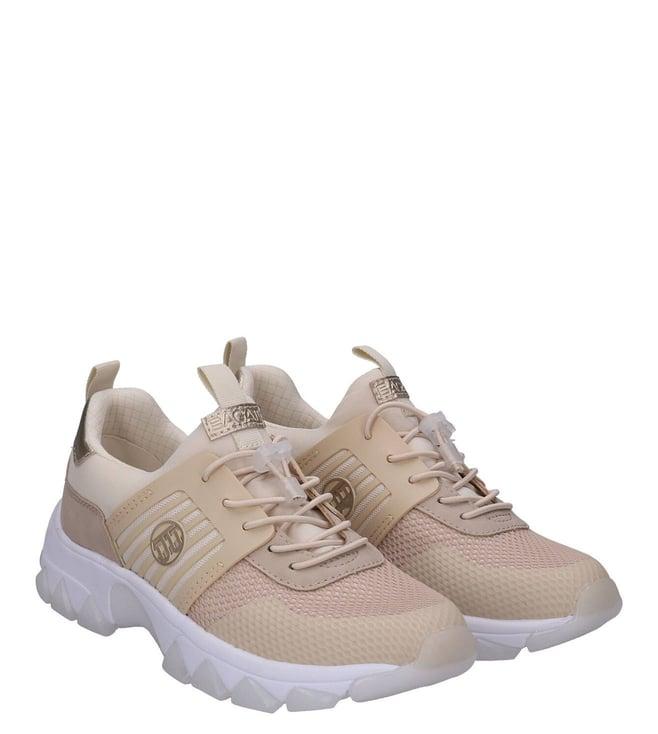 bagatt women's yuki textile beige sneakers