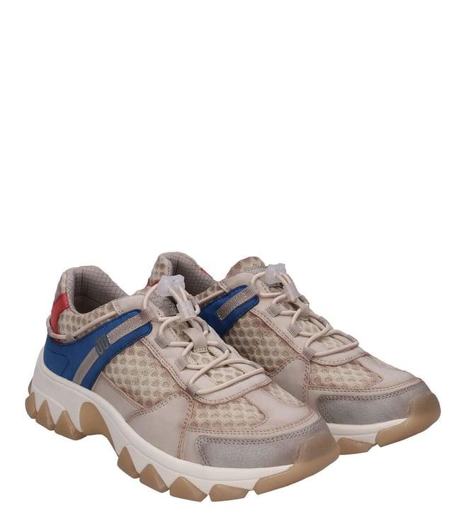 bagatt women's yuki synthetic beige sneakers