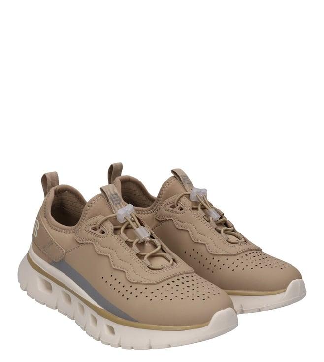 bagatt women's nesaja perforated synthetic beige sneakers