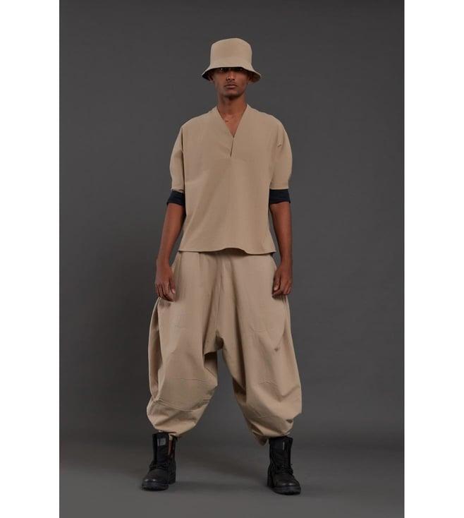 mati beige baggy pants