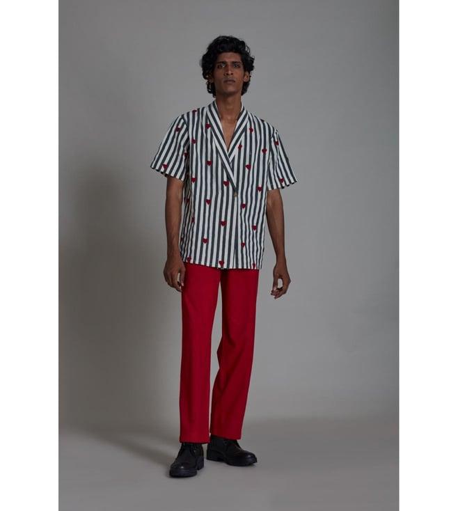 mati red taash straight red pants