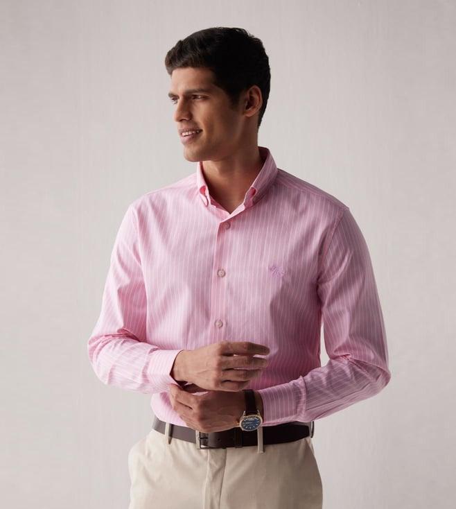 andamen viola pink stripe shirt - regular fit