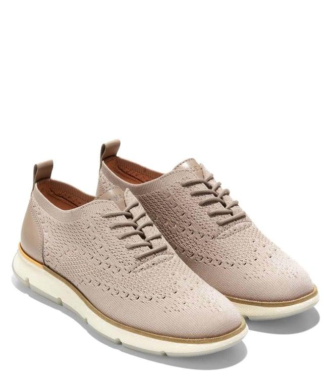 cole haan women's 4.zerogrand beige sneakers