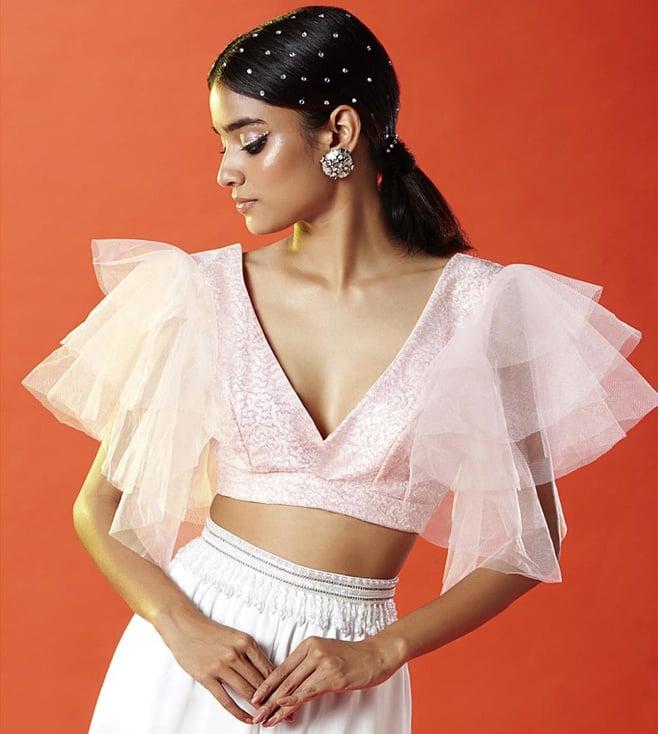 phatakaa blush the bridesmaid shop sequin crop top