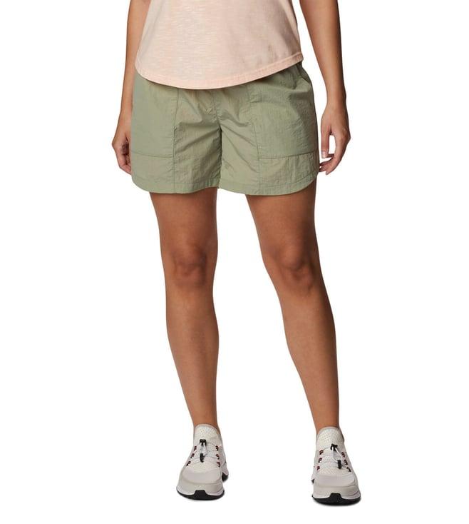 columbia green boundless slim fit trek shorts