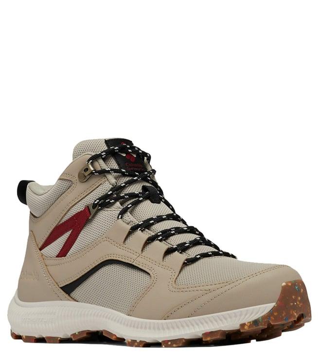 columbia men's re-peak mid canvas tan & black sneakers