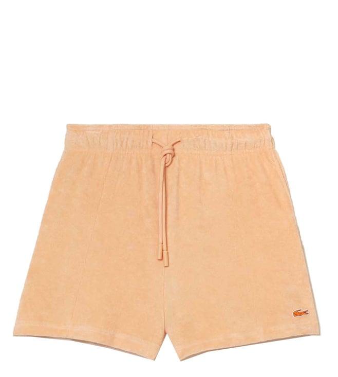 lacoste orange regular fit shorts