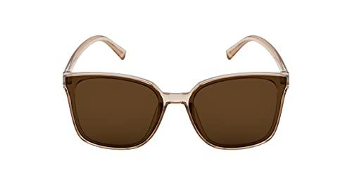 ted smith women's cat eye sunglasses brown frame, brown lens (medium) - pack of 1