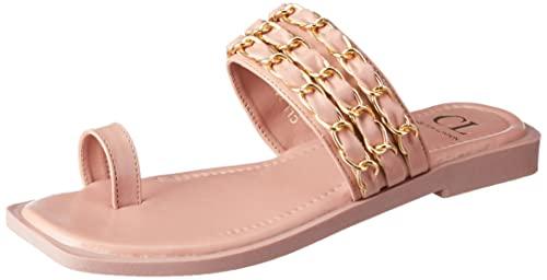 carlton london women's nude pink flat sandal-5 kids uk (cll-7439-a)