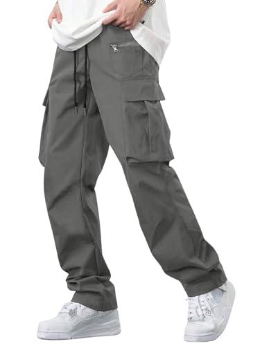 lymio men cargo || men cargo pants || men cargo pants cotton || cargos for men (cargo-05-08) (2xl, light grey)