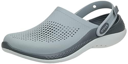 crocs unisex-adult literide clog light grey/slate grey clog - 8 uk men/ 9 uk women (m9w11) (206708-0dt)