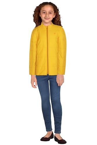 allen solly girls synthetic standard length jacket (yellow_7 years-8 years)