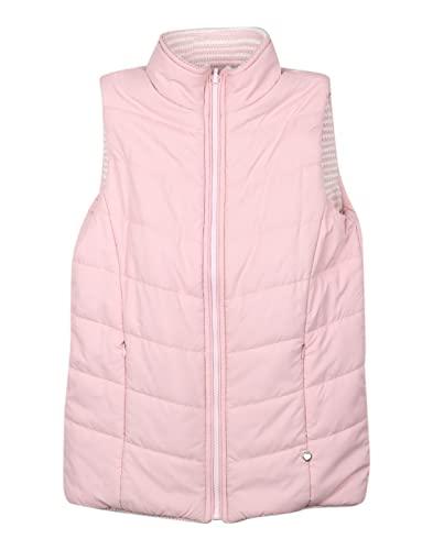 monte carlo girls blended nylon pink check/stripe collar jacket