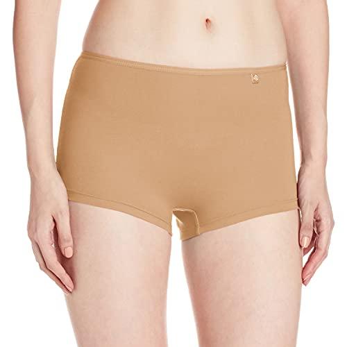 jockey women's cotton boyshorts (pack of 1) (ss04_skin_x-large_skin_xl)