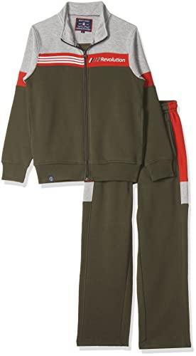 monte carlo regular boy's track suit-f/s (1top & 1lower) (522058475_green_standerd)