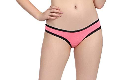 kotty coral solid cotton women panty (32,red)