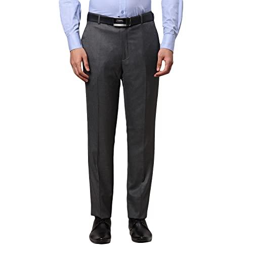 raymond men's slim fit formal trousers (rmts03618-g8_dark grey_82)