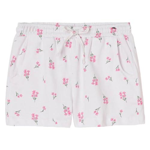 fame forever by lifestyle girls white cotton regular fit printed shorts white_7-8y