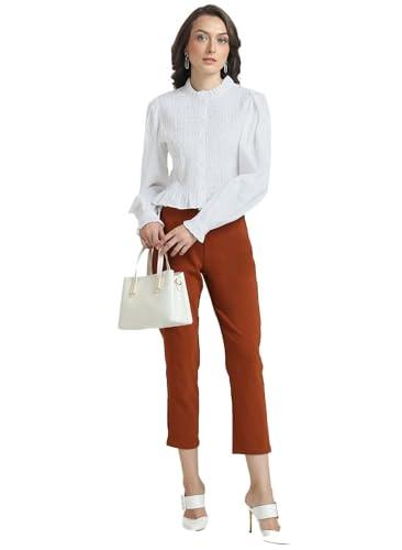 kazo women's regular fit shirt (124130_white