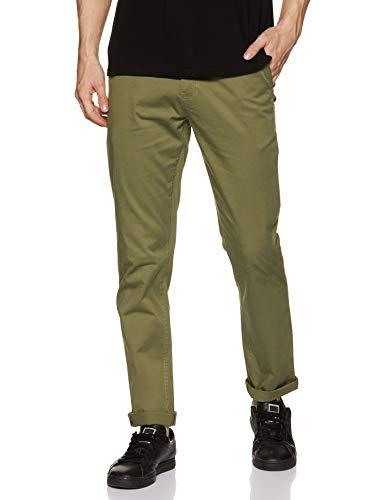 amazon brand - symbol men's slim casual trousers (aw17trs-02-25_light olive_30)