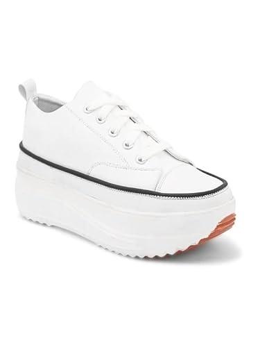 fashion victim 627 women's white sneaker - 7 uk