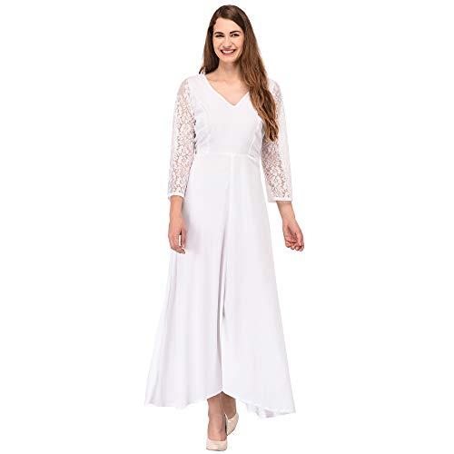 patrorna women's tulip maxi dress (pt10a071_white_6xl)