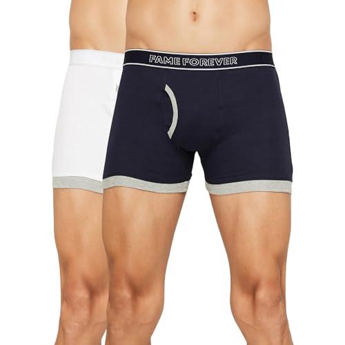 fame forever by lifestyle men blue cotton regular fit solid brief blue_m