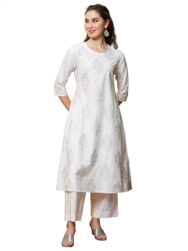 globus women kurta set (3641024002_white_m)