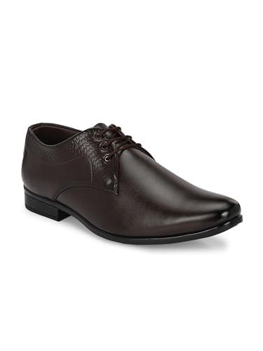 rising wolf mens boss-grip uniform dress derby shoe (brown, 7)