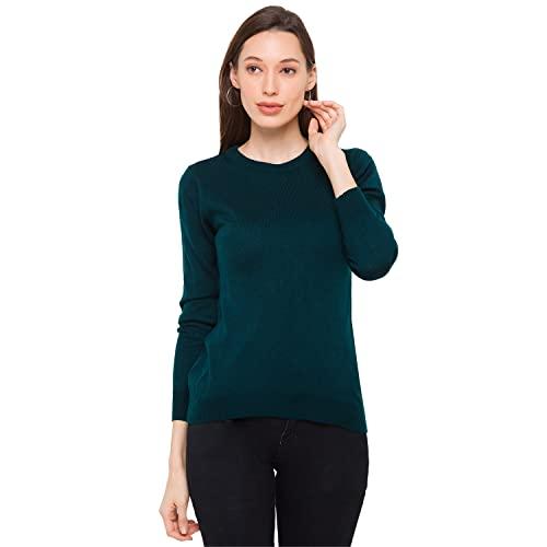 globus women green acrylic pullover