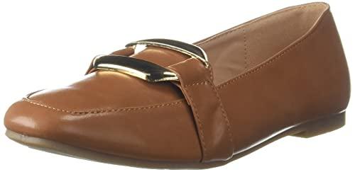 van heusen womens loafers loafer, tan, 5 uk