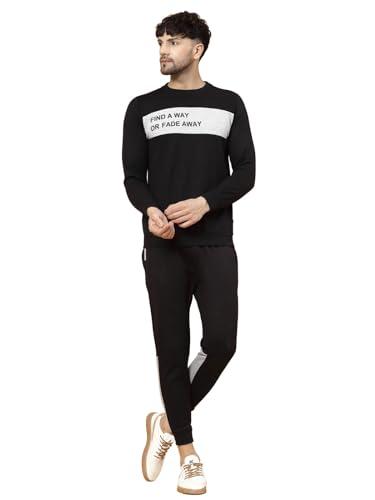 rigo round neck cotton terry track suit for men | full sleeve, regular fit co-ord set for men's | ideal for trail running, gym fitness & training, jogging, regular & fashion wear tracksuit