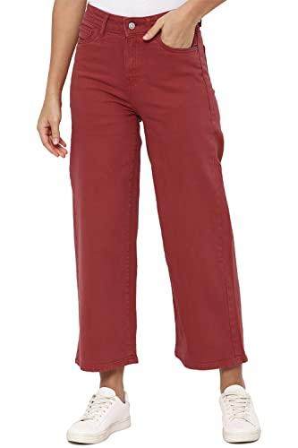 allen solly women's regular jeans (ahdncrxfv24893_maroon_32)