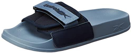 reebok unisex-adult adapt blue slate/vector navy slide sandal-4 uk (gb2125)