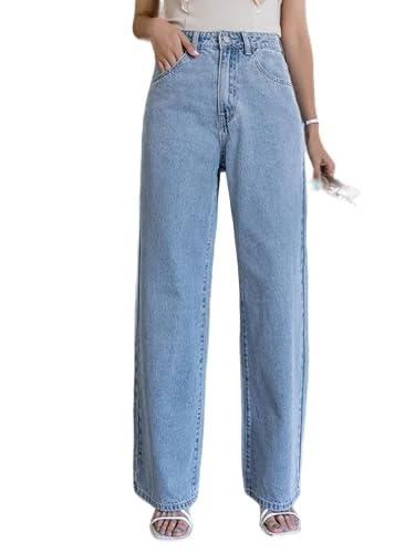 kashian women's denim jeans - enhance your everyday look light blue