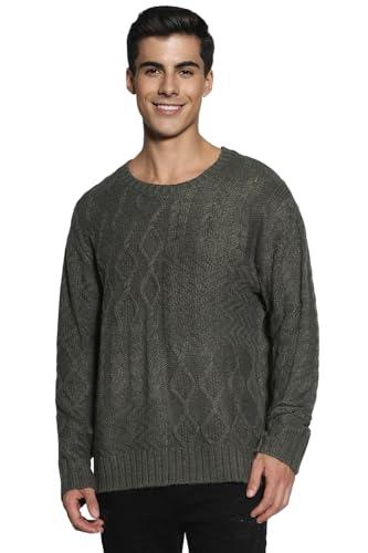 american eagle men's acrylic blend casual sweater (wee0141812300_green