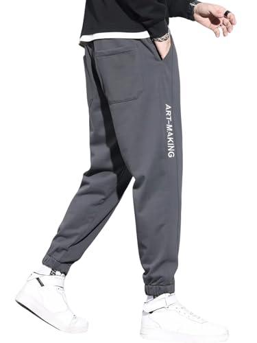 lymio men joggers ||track pant for men || men joggers || printed joggers (tp-29-31) (m, grey)