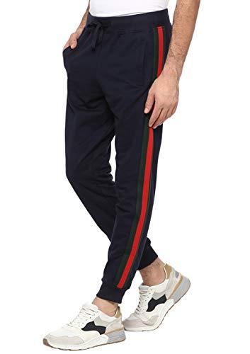 alan jones clothing men's slim fit trackpants (jog19-sp01-navy-m_navy blue_medium)