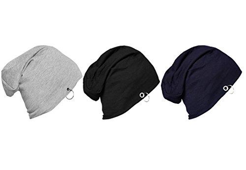 vimal jonney multicolor blended beanie cap for men's(-ring_cap_mlg_bl_nv_03