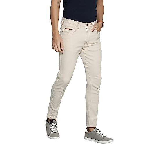 the indian garage co men's carrot fit jeans (0622-crtdnm-09_cream_30)