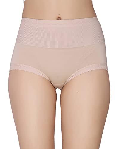 glamoras women's cotton blend hipsters (pack of 1) (lace panty_beige_l)