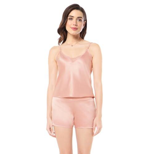 amante v-neck sleeveless eternal bliss satin cami top