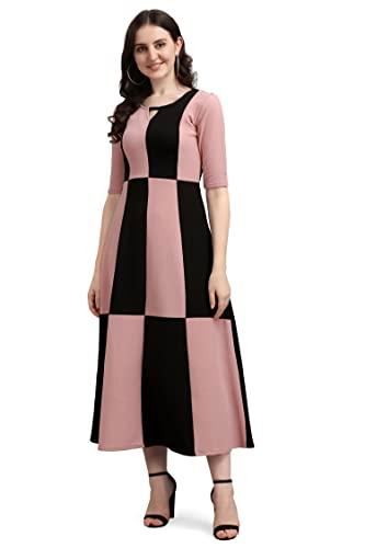 purvaja women's corduroy empire waist maxi casual dress (lucy-382-pe-bl-xl_peach