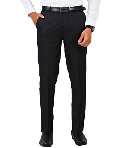 mchenry men's regular fit polyester trousers (2512_black_36)