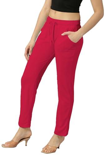 ausk women trouser || casual trouser for women (color-pink)